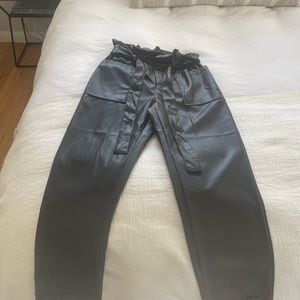 Pleather paper bag pants - who what wear brand. Size 4. New without tags